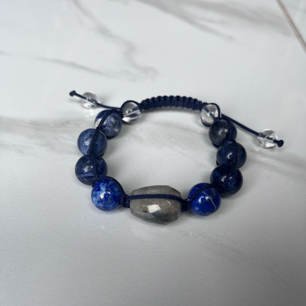 Sodalite crystal bracelet